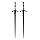 2PCS Retro Viking Hairpin For Women Sword Hair Pin Hair Styling Pins (RLAL)