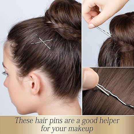 100PCS 2Inches Hair Pins Kit Secure Hold Bobby Pins Clips for Women Girls and Hairdressing Salon With Clear Storage Box(Black)