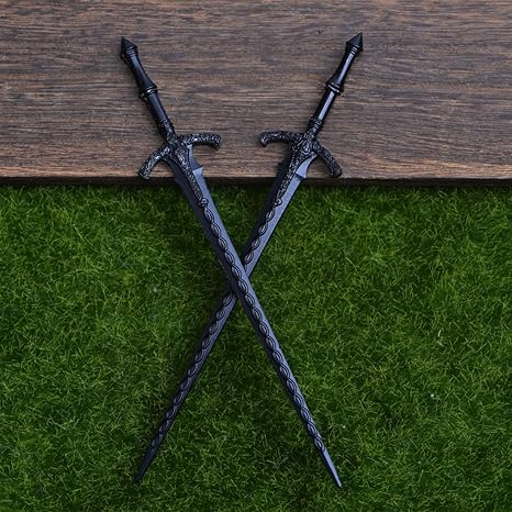 2PCS Retro Viking Hairpin For Women Sword Hair Pin Hair Styling Pins (RLAL)